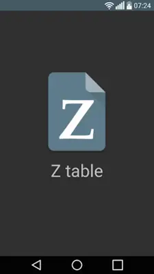 Z table android App screenshot 5